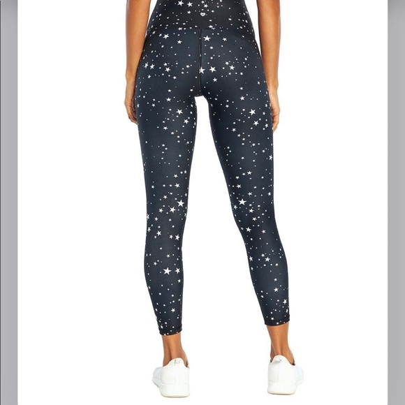 Wildfox Black & White Star Contender Compression Ankle Leggings - Picture 3 of 10